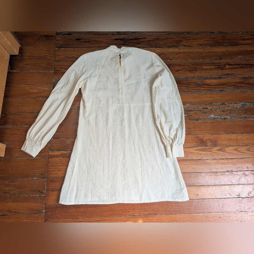 Desert Sun On The Road Embroidered Mini Dress S Southwest Boho Hippie Western - Picture 8 of 15